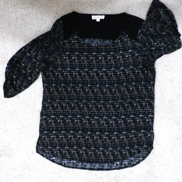 WOMEN'S olive & oak Medium Top Blouse 3/4 Sleeves with Button Strap - Picture 1 of 6